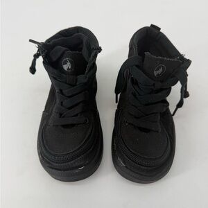 Billy Footwear Kids Classic D/R II High Sneaker. Size K12 In Black.